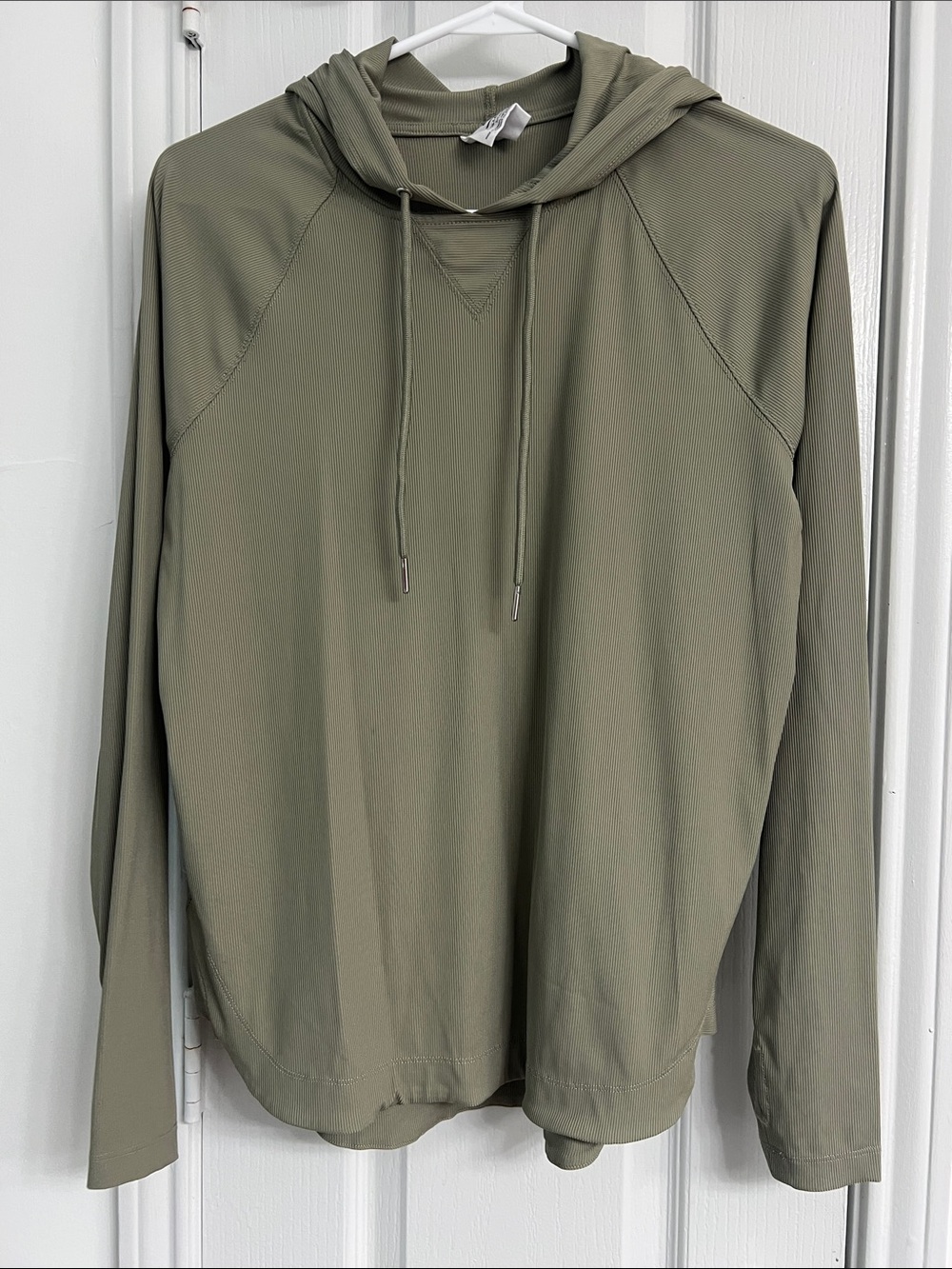 Women’s Olive Green Lightweight Hooded Pullover
